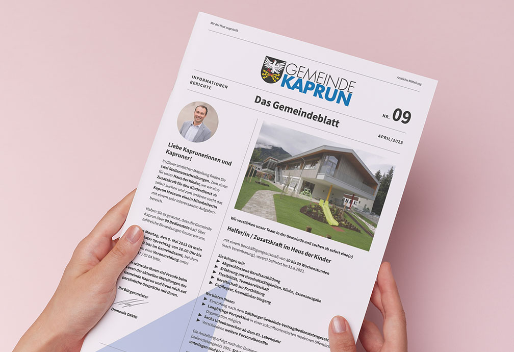 Gemeinde-Kaprun_Amtsblatt_Magazindesign